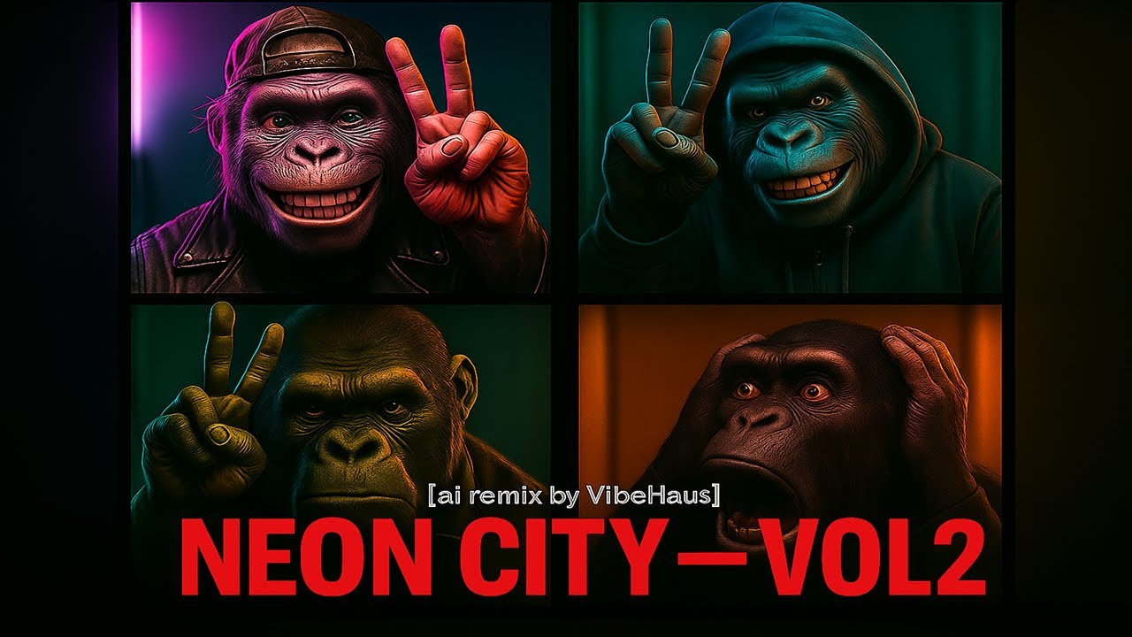 Neon City - Vol2! Gorillaz, Trip Hop, Alternative Electronic Inspired | AI Mix