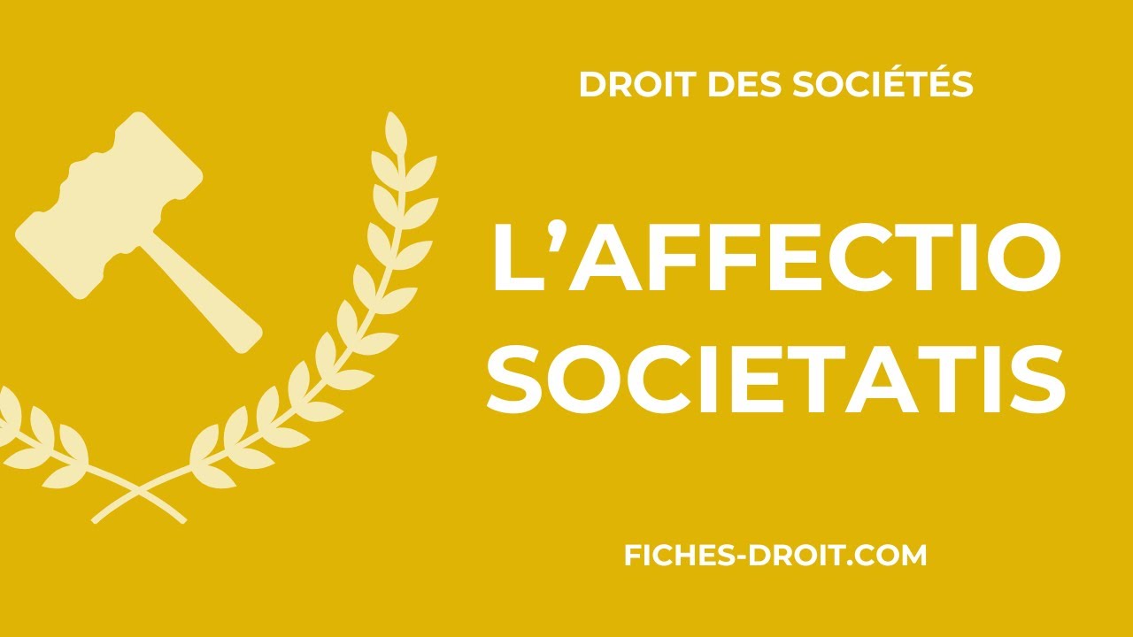 L'affectio societatis (définition et utilité)