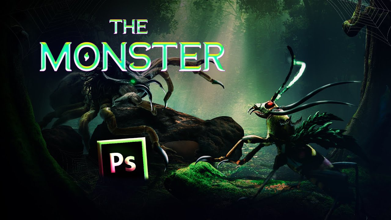 The Monster | Photoshop Manipulation | Photoshop Speed Art | Hgraphic