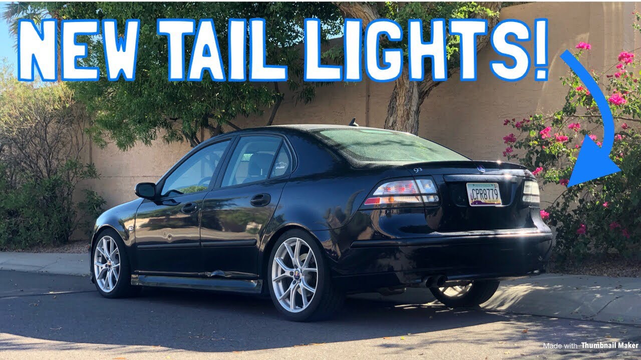 Ice Block Tail Light Mod on My Saab 9-3 Arc!