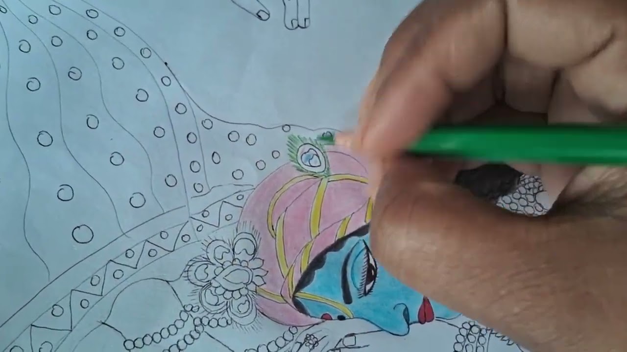 Beautiful Art of Radha And krishna  Anjali Bhardwaj Arts 