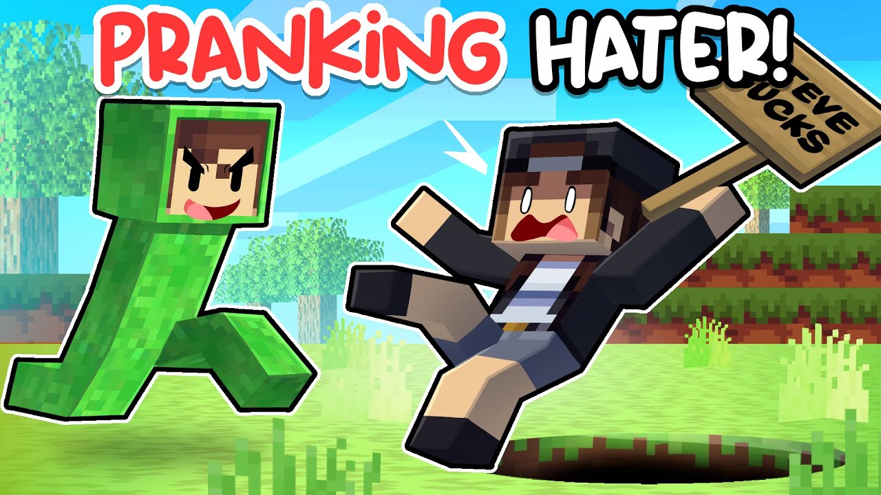 7 Ways To Prank My HATER In Minecraft!