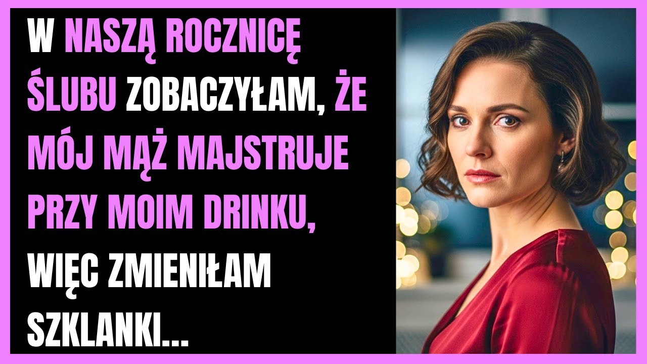 W naszą rocznicę ślubu zobaczyłam, że mój mąż majstruje przy moim drinku, więc zmieniłam szklanki…