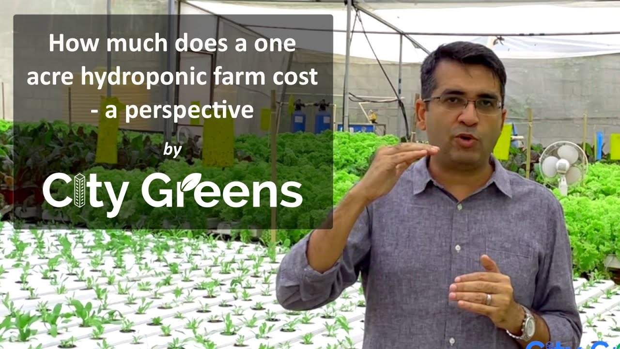 How much does a 1 acre hydroponic farm cost in India? Hydroponic farming costing in India.