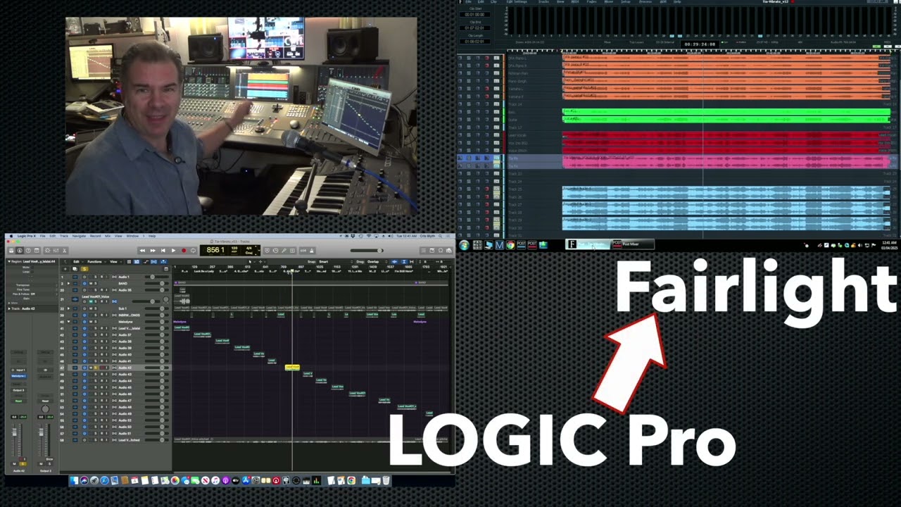 Может ли Fairlight стать вашей следующей DAW? — Синхронизация с LogicPro и экосистемой Black Magic.