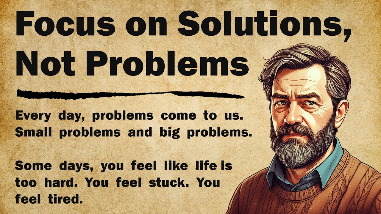 Focus on Solutions, Not Problems || Motivational English Story 📖|| Graded Reader 🎧📚