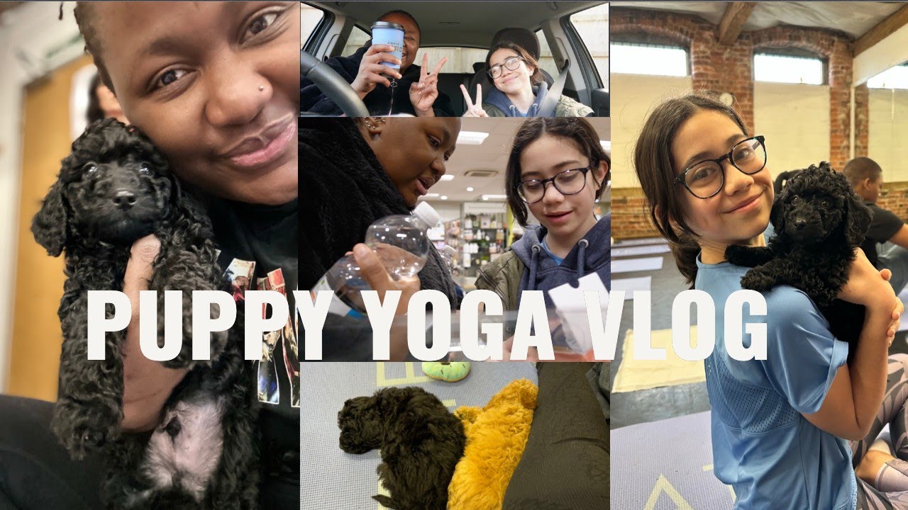 COME LEEDS PUPPY YOGA WITH US | LIVING MY RICH AUNTY LIFESTYLE BECAUSE I GET TO GIVE HER BACK!