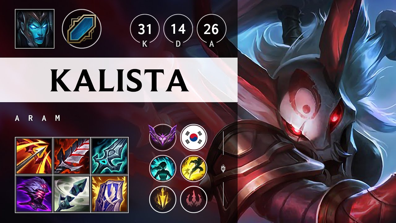 Kalista ARAM: Quadra Kill, Rampage - KR Master Patch 14.19