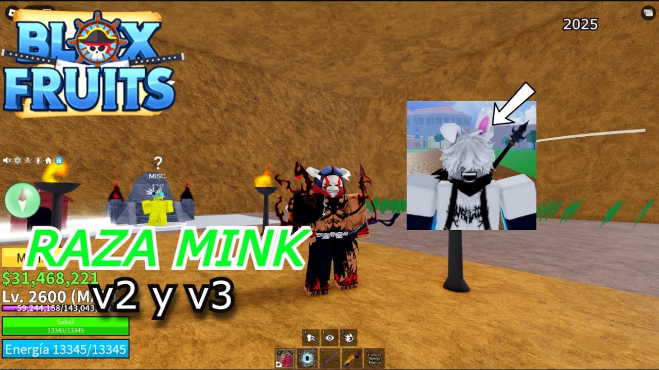 Como hacer la raza Mink v2 y v3 en Blox Fruits! (2025) #bloxfruits