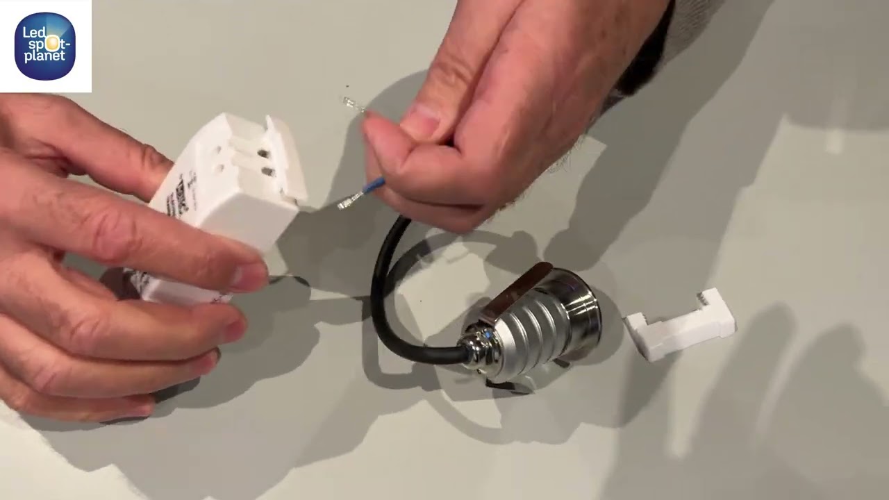 Connexion spot encastrable 12V sur transformateur pour fonctionner sur 220V