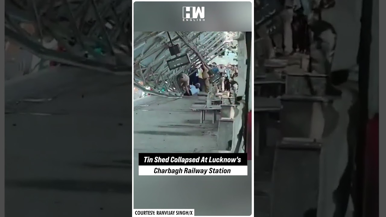 #Shorts | Tin Shed Collapsed At Lucknow's Charbagh Railway Station | Lucknow | Uttar Pradesh | Yogi