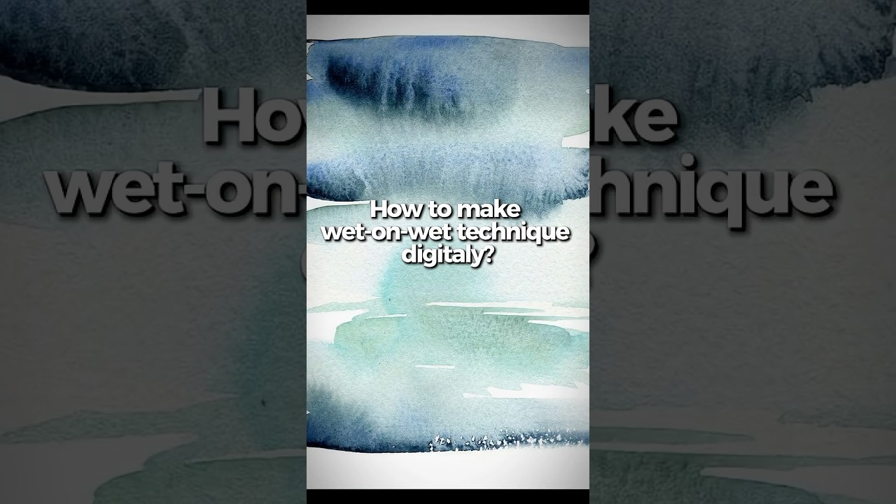 Wet-on-Wet digital watercolor tutorial in procreate!