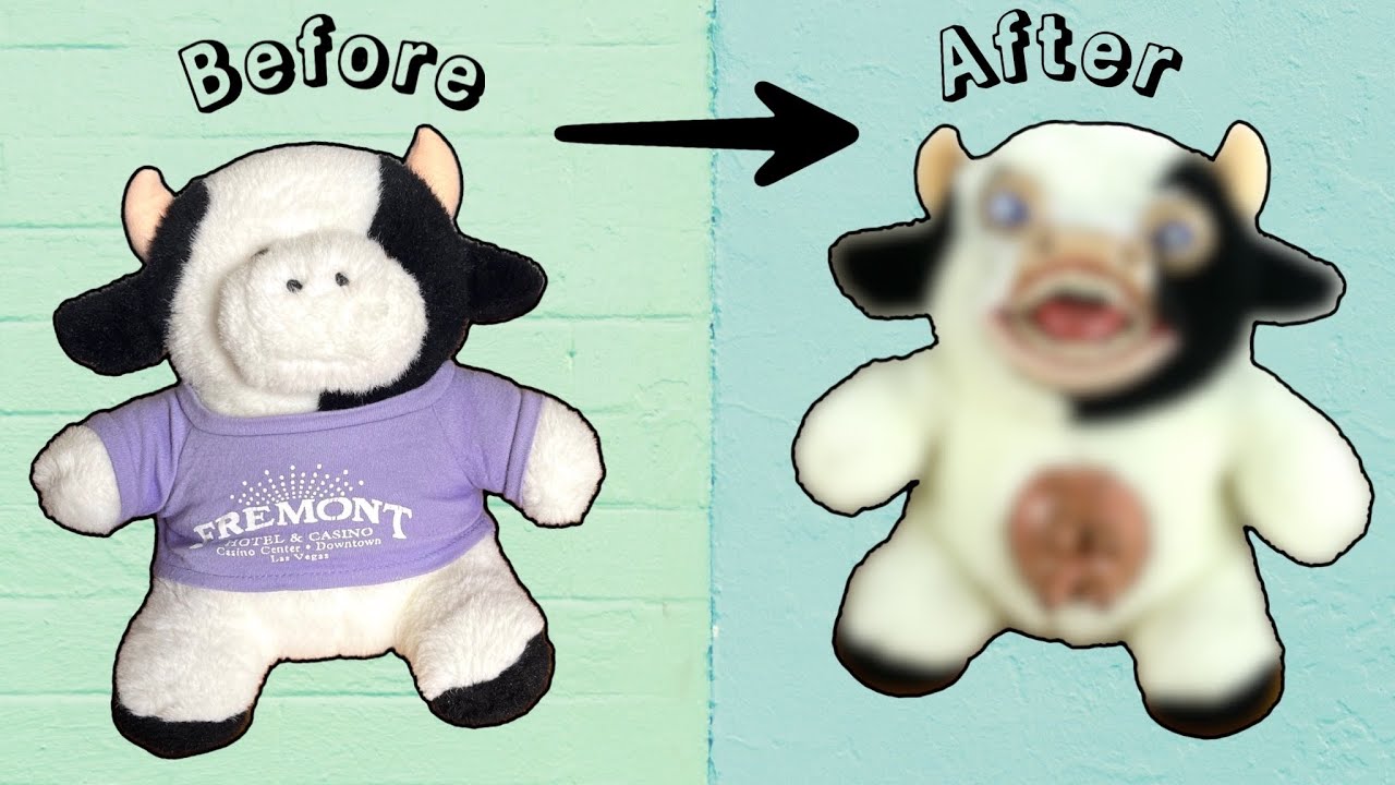 Thrift Store Plushie Makeover | Polymer Clay Transformation