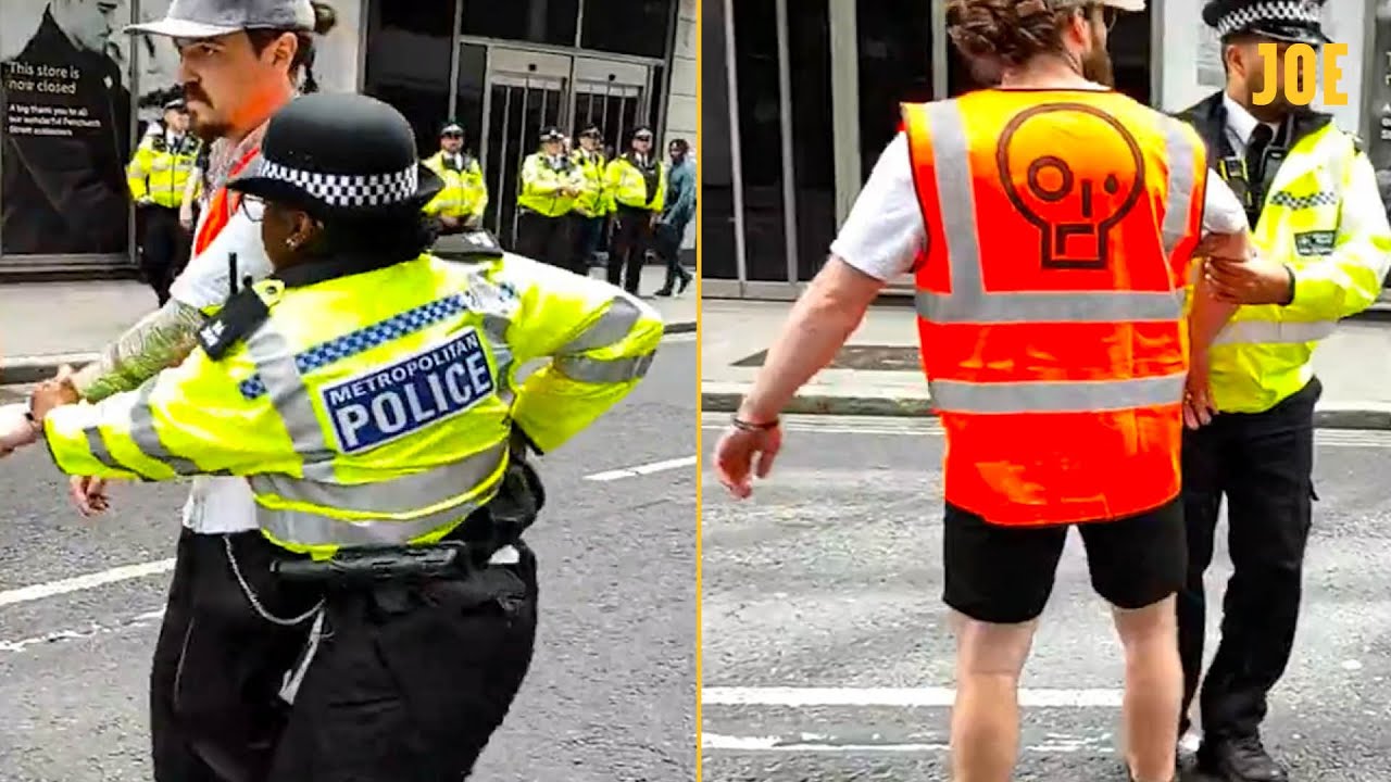 Police arrest Just Stop Oil protesters for slow marching through London
