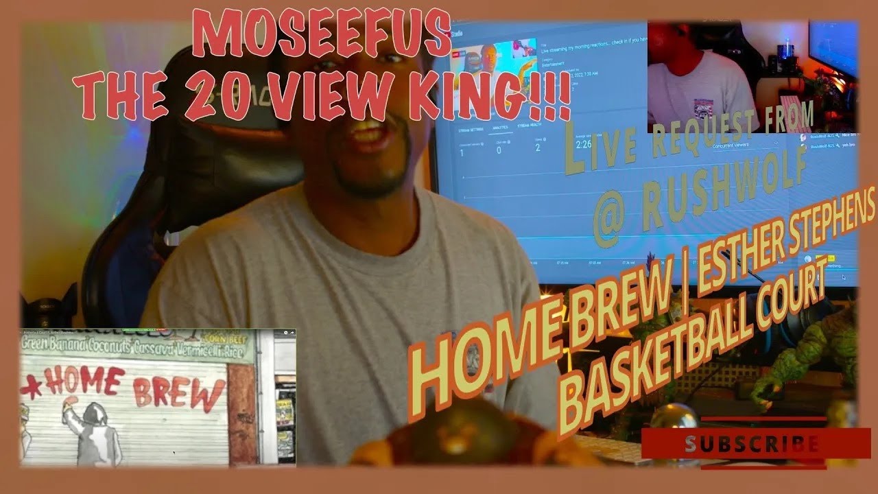 LIVE REQUEST from RUSHWOLF! 🏠🥘HOME BREW - BASKETBALL COURT #reaction #moseefus #the20viewking