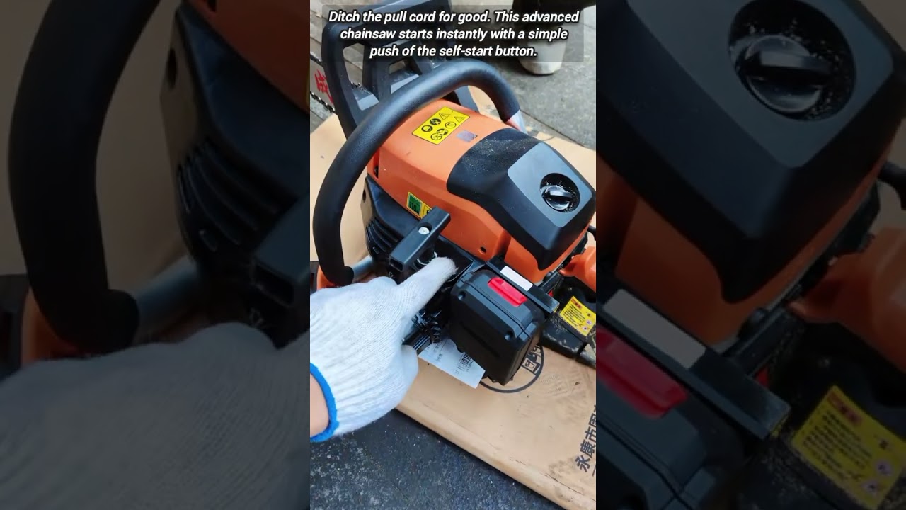 Advanced Self Starting Technology For Efficient Outdoor Wood Cutting