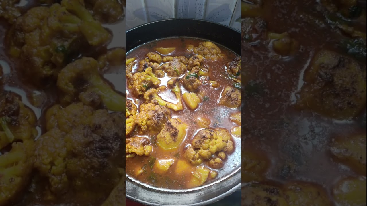Cauliflower mutton recipe full bengali style | ghorer shad pan|🤌🤌