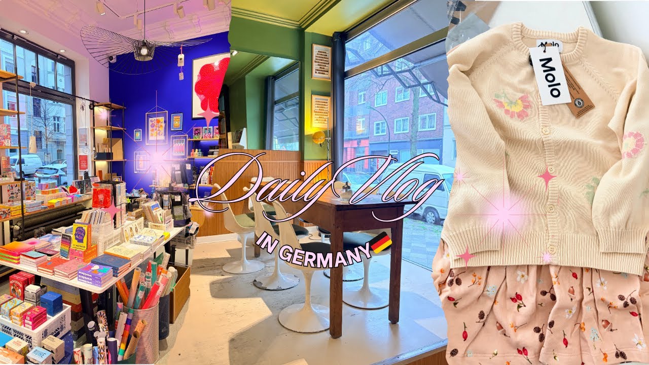 취향가득 독일일상 브이로그 🎞️ 클래식무드가득 카페, 색감맛집소품샵, 아이옷 언방식 🥰