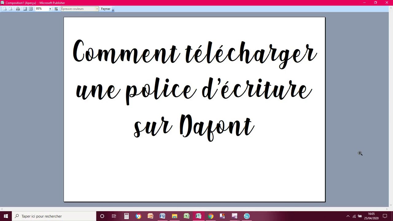Comment télécharger une police d'écriture sur Dafont 