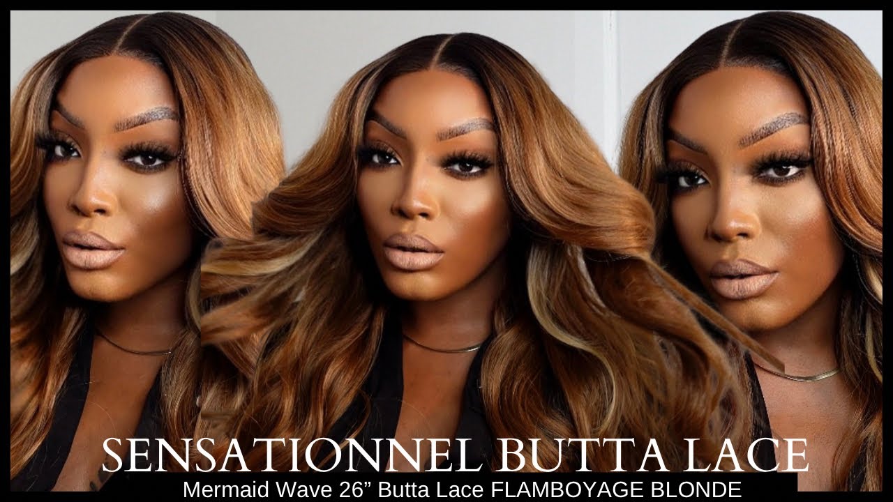 SENSATIONNEL BUTTA LACE | mermaid wave 26 *flamboyage blonde* | AsiaDior Monēt