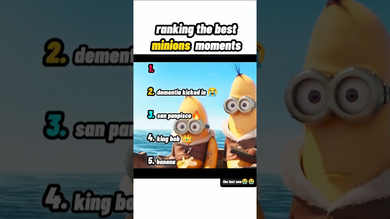 Ranking The Best Minions Moments 😭😭