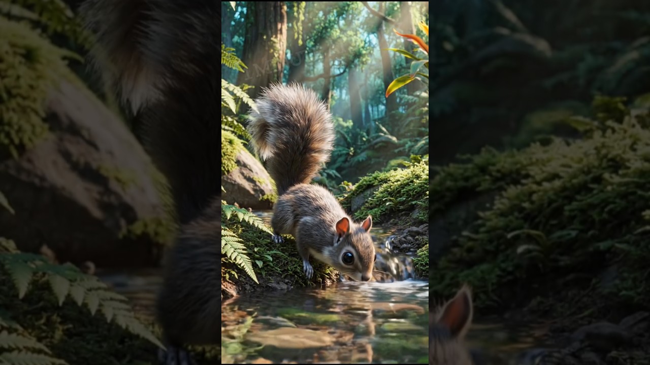 The Kind Squirrel Saved a Dying Plant 🌱 | Heart Touching Story #shorts