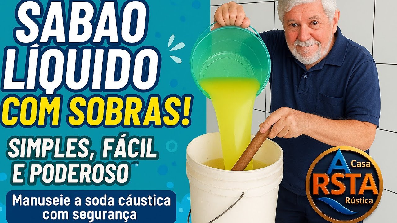 Como Fazer Sabão Líquido com Retalhos de Sabão Caseiro! 💧✨