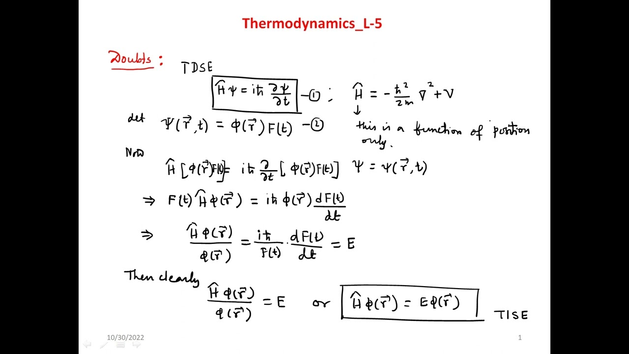 Classical Thermodynamics: Lecture 5