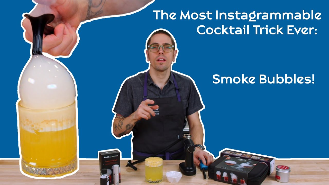 The Most Instagrammable Cocktail Trick Ever: Smoke Bubbles!