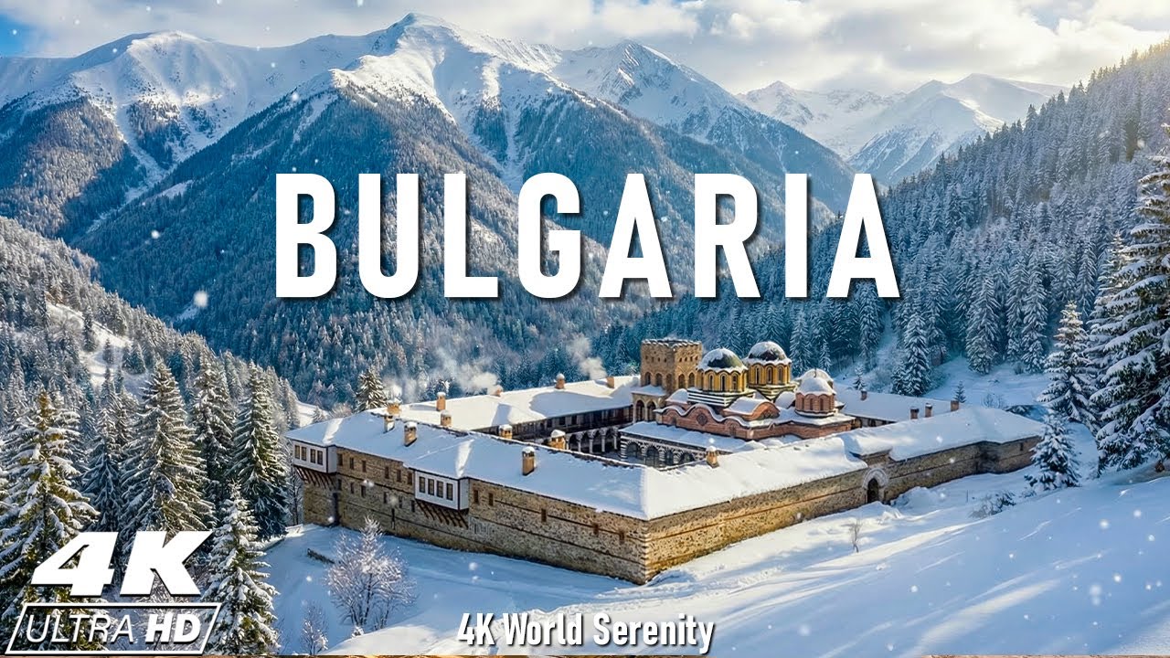 Zima w Bułgarii 4K ❄️ Ośnieżone g&oacute;ry Bałkan&oacute;w, zamarznięte doliny i magia Europy Wschodniej
