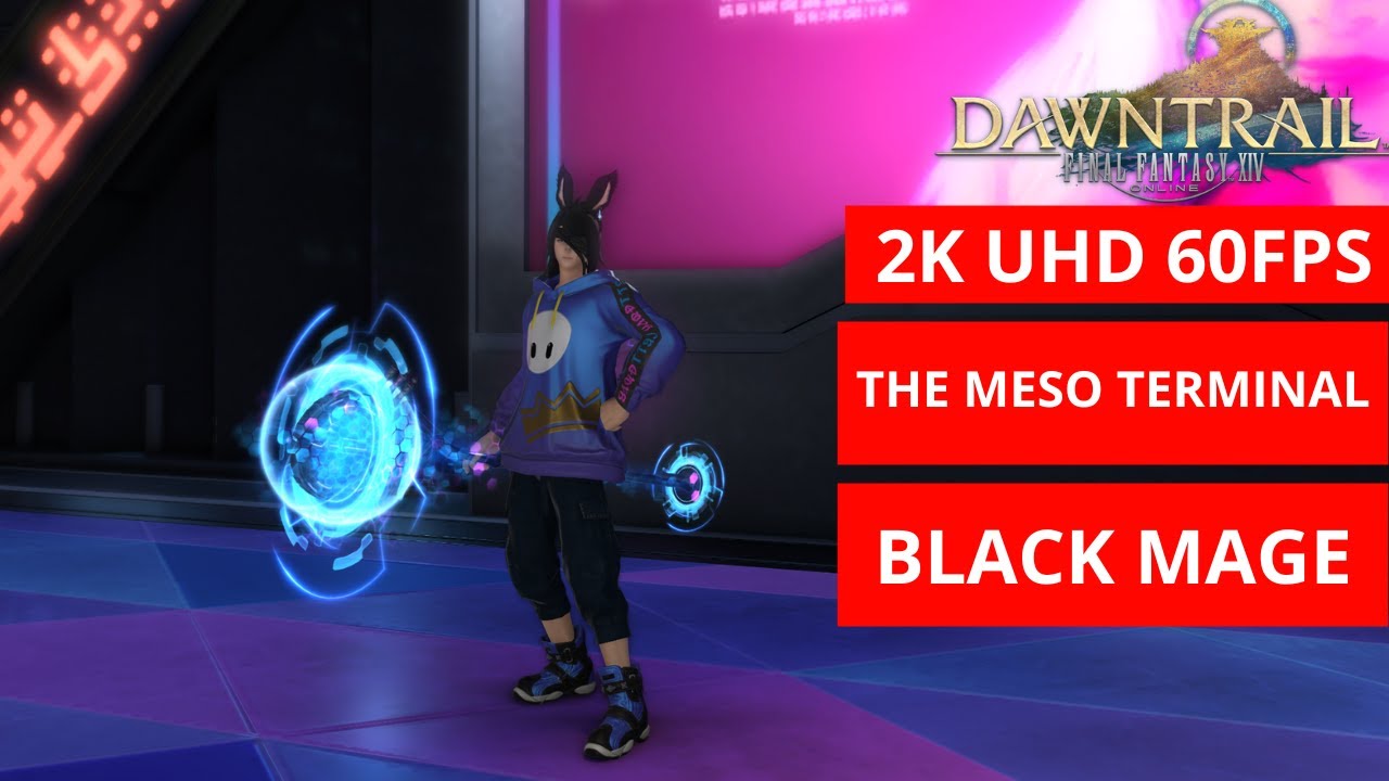 FFXIV Dawntrail: The Meso Terminal  BLACK MAGE GAMEPLAY 267  [2k/MAX PRESET]