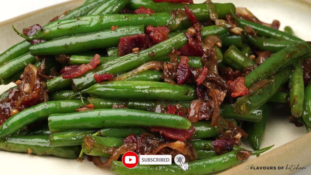 Green Beans with Onion and Bacon