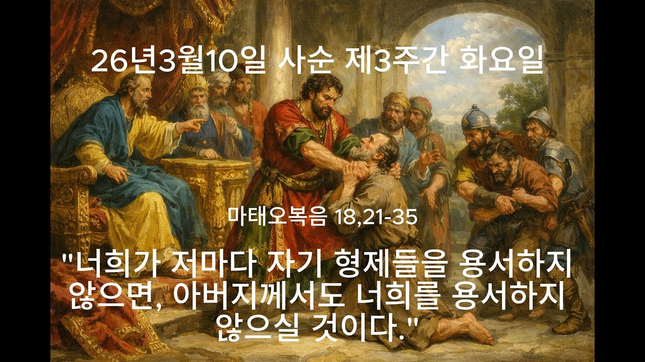 26년3월10일 사순 제3주간 화요일 