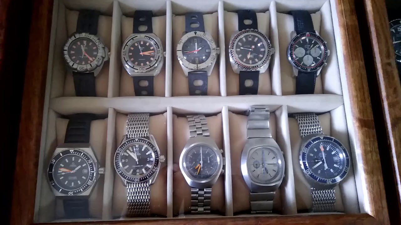 My watch collection 2017 ( Vintage Divers & Chronographs 70s )
