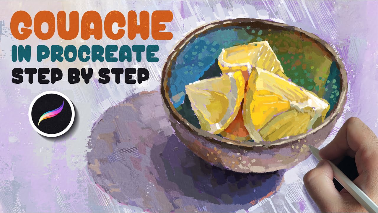 Как рисовать гуашью в Procreate | Объяснение моего процесса