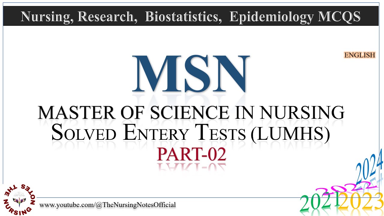 MSN Part 02 |Research MCQs| Biostatistic BCQs| Epidemology MCQs| Masters of sicence in nursing| Ai |