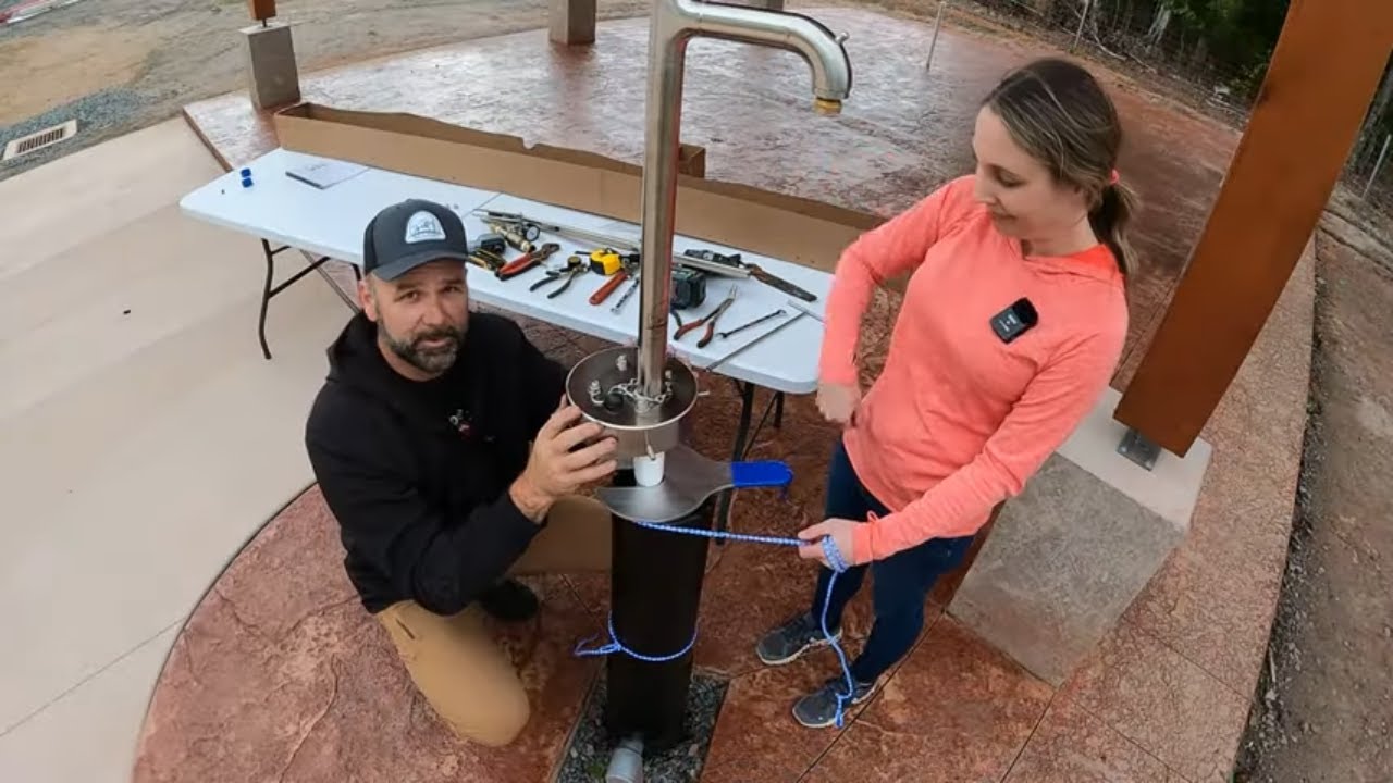 Grid Goes down...what will you do for water? Installing a modern hand pump!