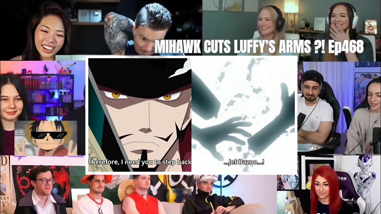 MIHAWK CUTS LUFFY&rsquo;S ARMS?! 😳🔥 | One Piece EP 470 Reaction Mashup