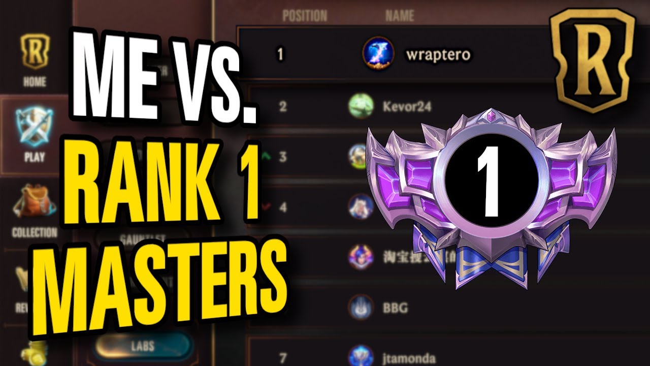 I Faced the RANK 1 MASTERS PLAYER in Legends of Runeterra