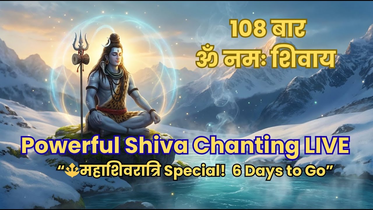 'ॐ नमः शिवाय 108 बार: महाशिवरात्रि 2026 में शिव की आराधना” #bhakti #shiva #mahashivratri