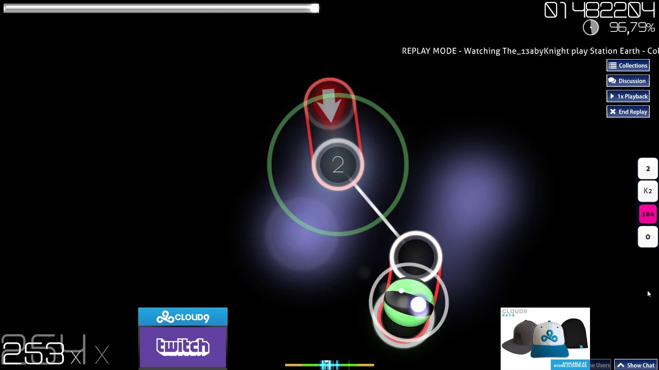 Osu! - Cold Green Eyes, best run so far