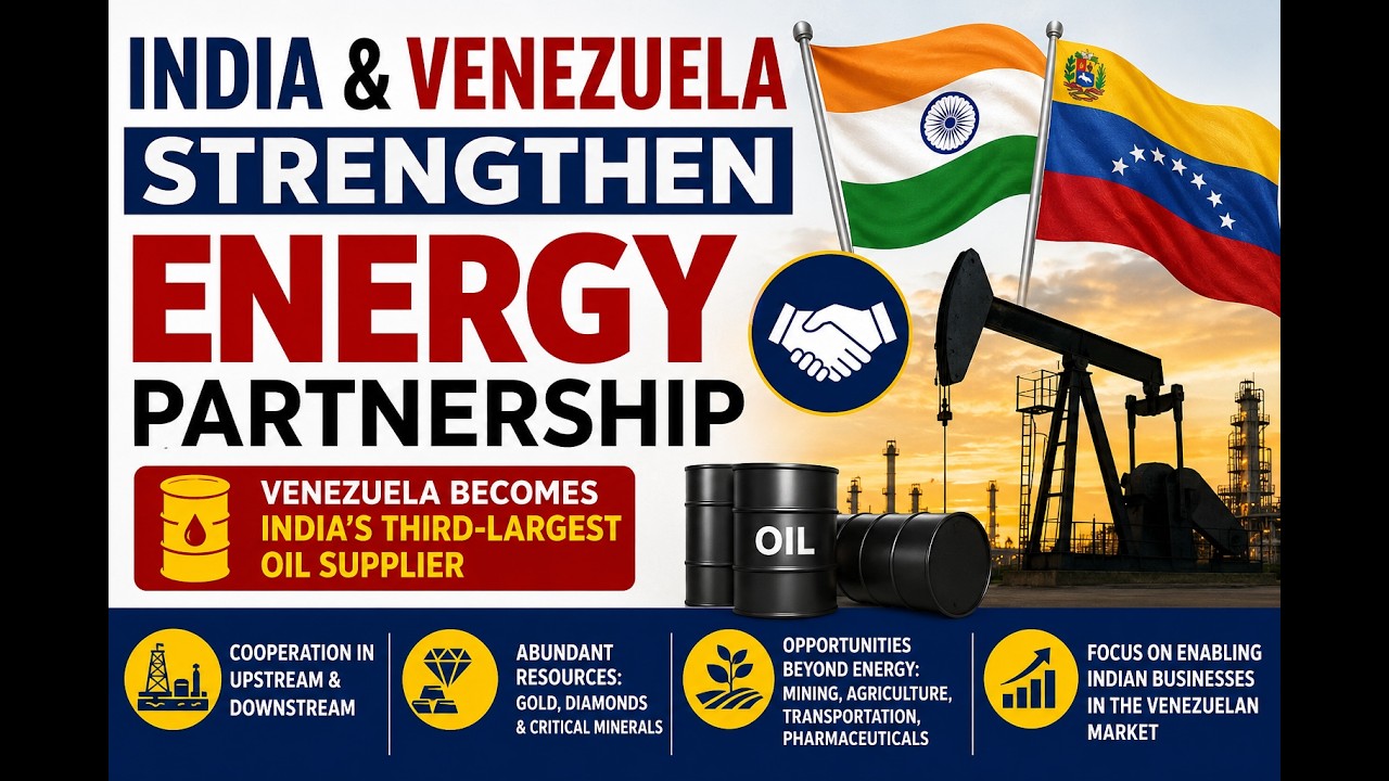 India&ndash;Venezuela Relations Boosted: Oil, Mining & Critical Minerals Cooperation in Focus
