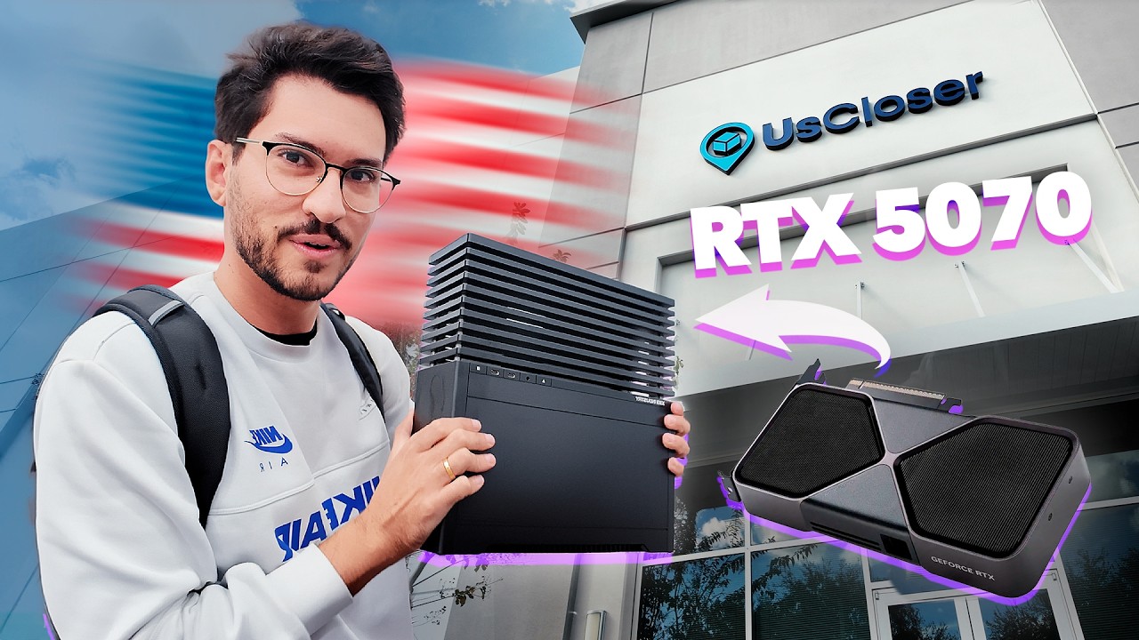 Comprei uma RTX 5070 no EBAY para o Mini PC e fui buscar na USCloser em Orlando!
