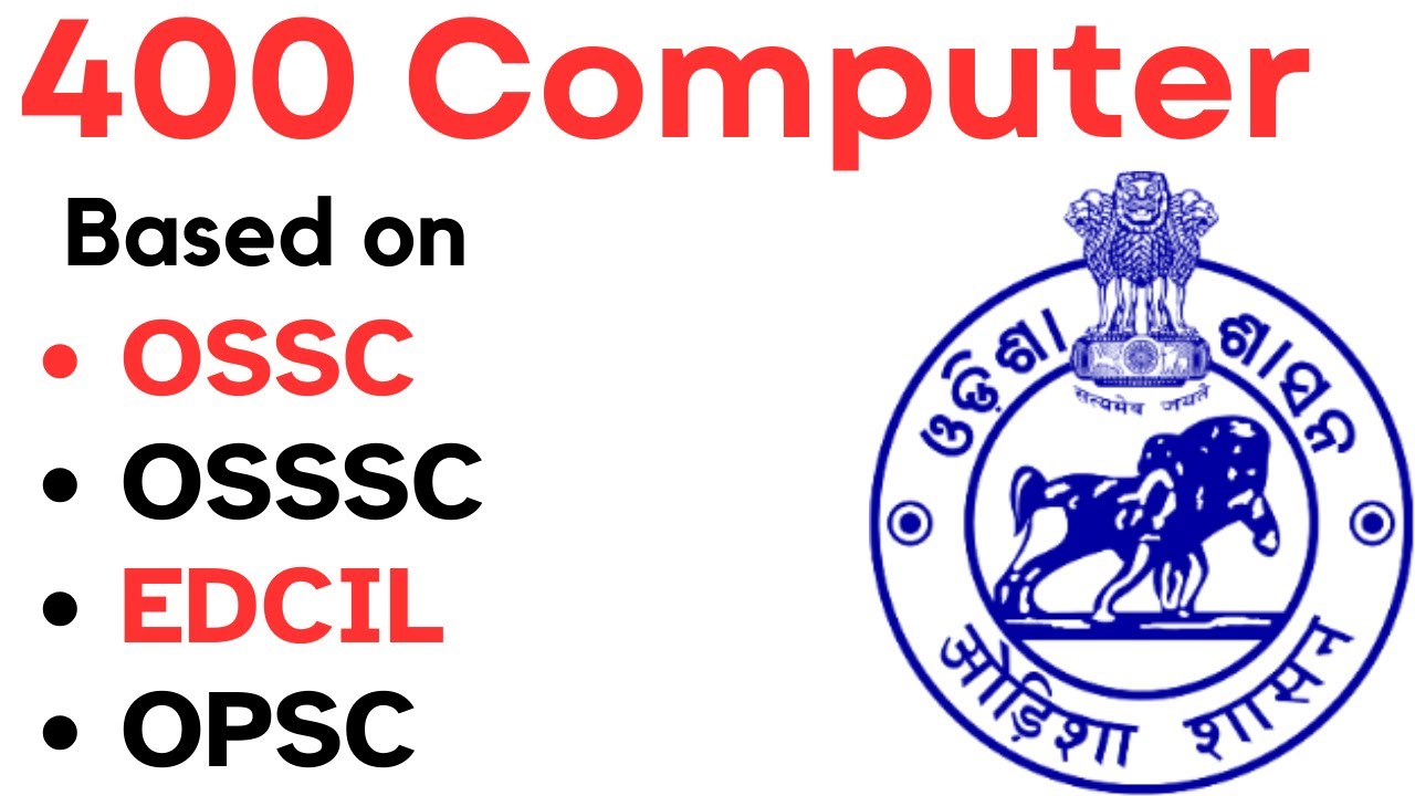 400 Computer Selected Questions for Junior Teacher ossc osssc by laxmidhar sir I computer questions