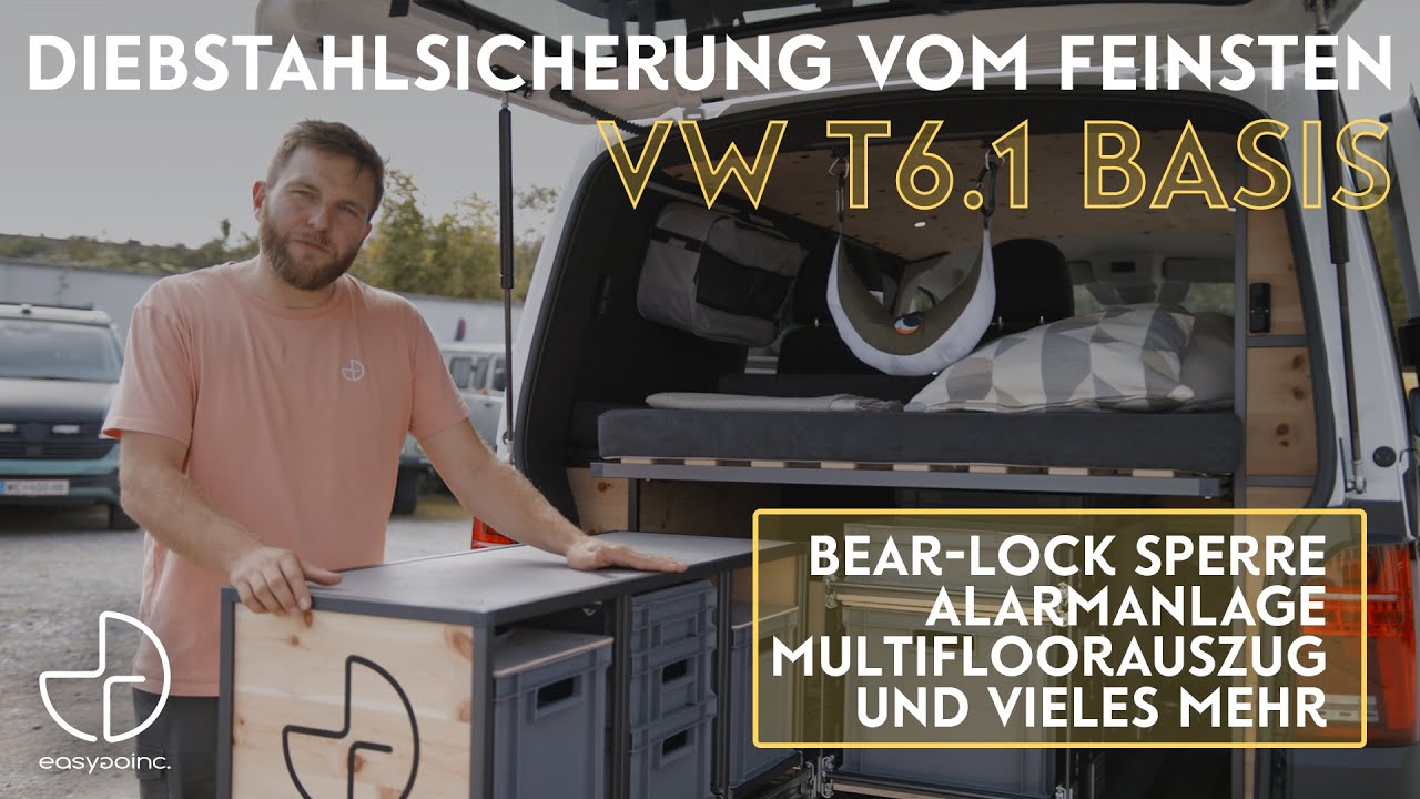 Einbruchsicherer Campervan auf VW T6.1 Basis | easygoinc. Roamer