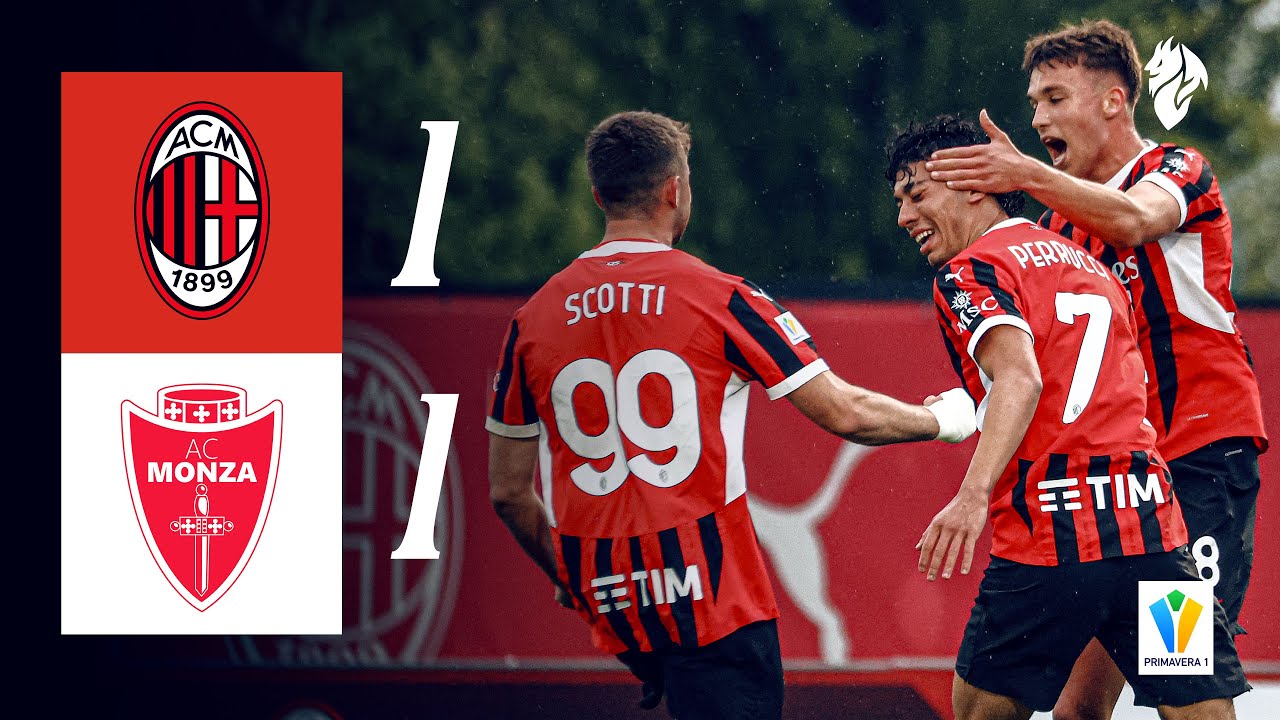 Perrucci scores but late post denies Rossoneri | AC Milan 1-1 Monza | Primavera 1 Highlights
