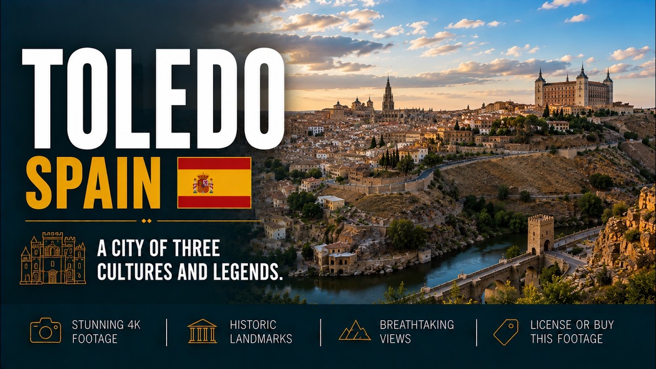 Toledo ● Spain 🇪🇸 【4K】 Aerial Cinematic Drone [2023]