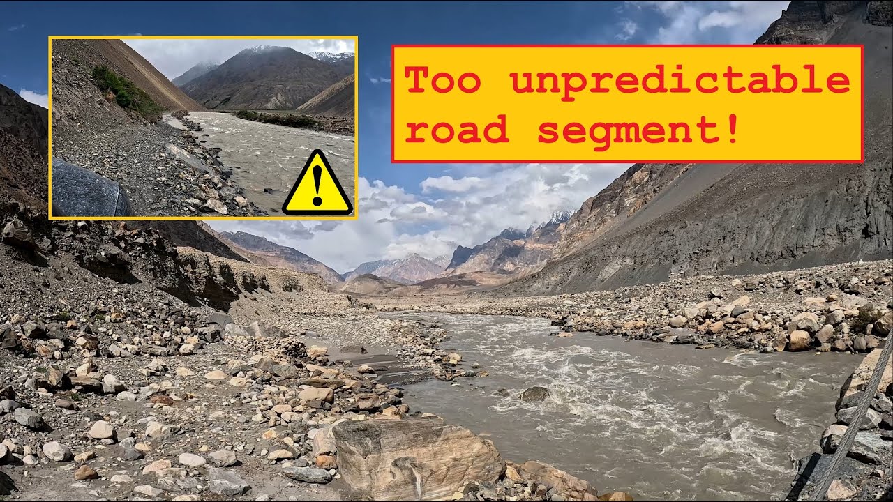 Epic and Unpredictable Road in Remote Upper Bartang Valley, Tajikistan