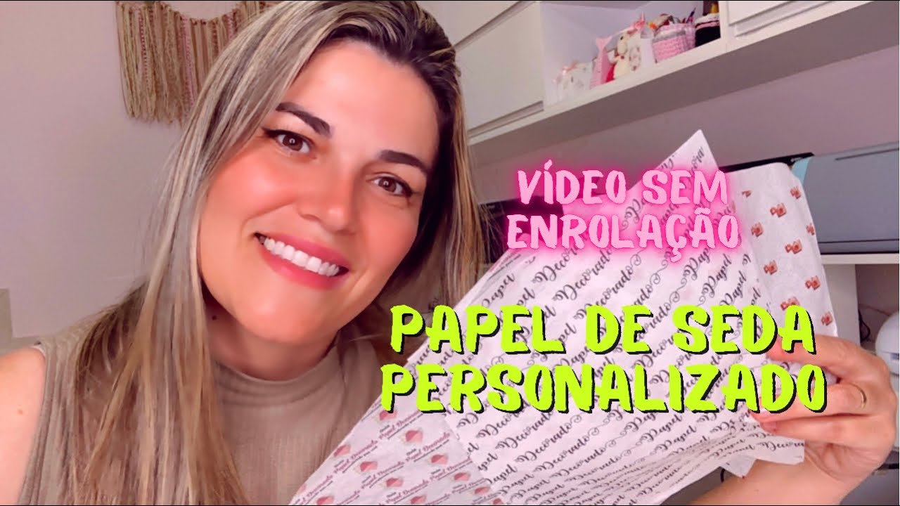Papel de seda personalizado feito em casa em qualquer impressora