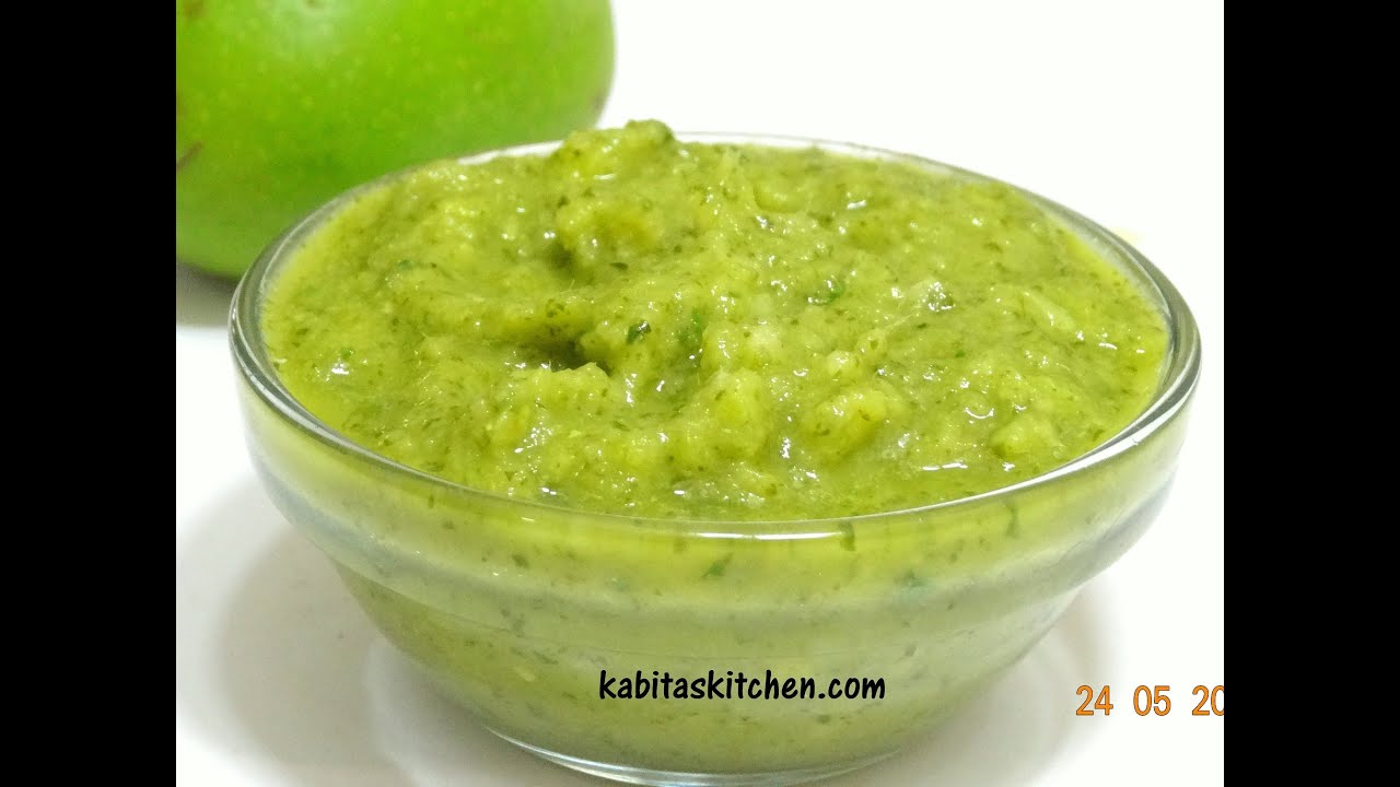 Raw mango Chutney-Kacche Aam ki Chutney-Green Mango Chutney-Easy Raw Mango Chutney Recipe